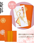 ふくさ 【京都老舗が制作】慶弔2枚セット 結婚式 お葬式 袱紗祭マナーBOOK付金封ふくさ 祝儀袋 紫 ソフト 一越