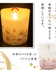 ゆらぐLEDろうそく キャンドル 電池式 LEDロウソク 蝋燭 仏壇用 蓮