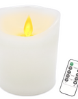 ゆらぐLEDろうそく キャンドル 電池式 LEDロウソク 蝋燭 仏壇用リモコンセット プレーン