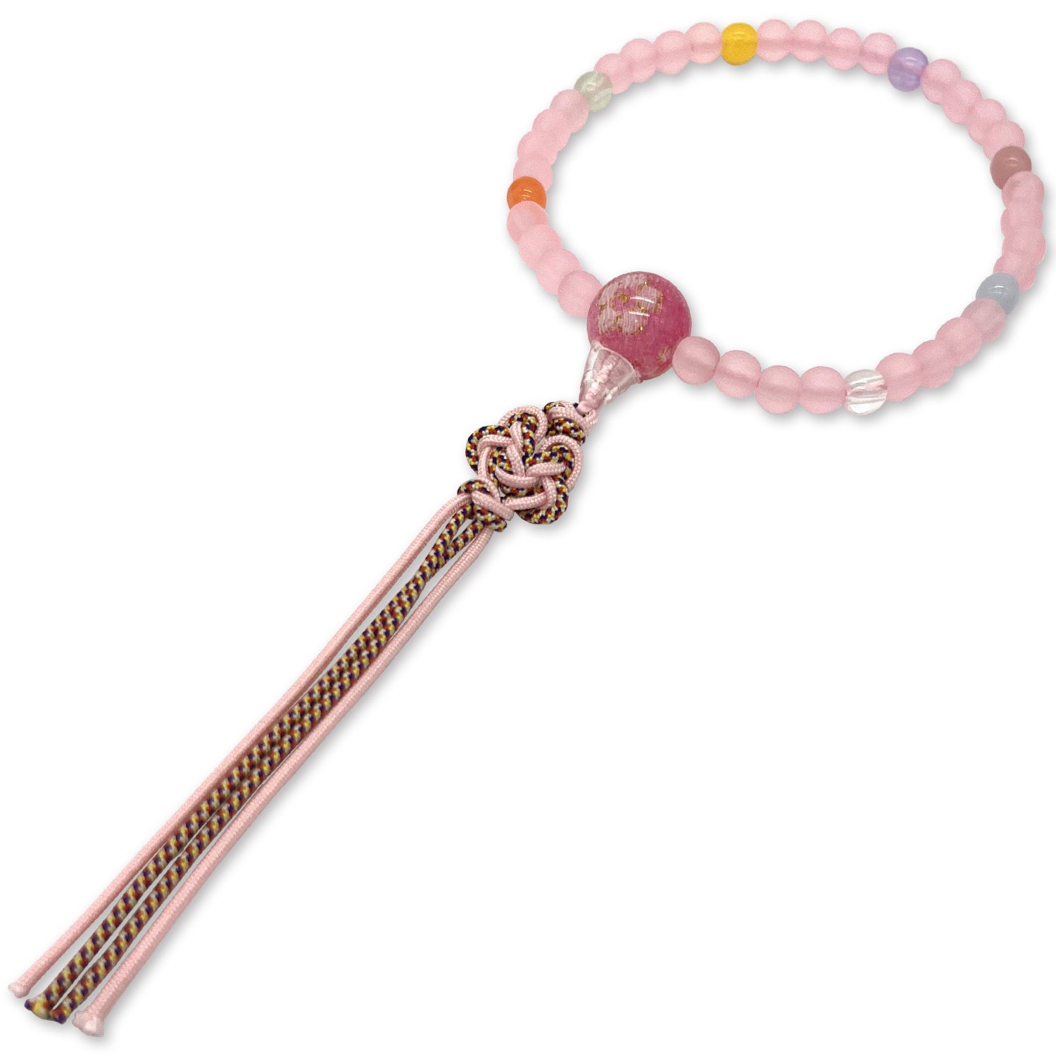 お子さま 数珠 【京都伝統工芸品 】 念珠  葬儀 葬式 じゅじゅ 子供用 笑顔結び