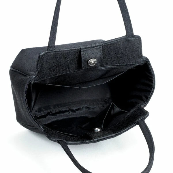 (丹後ちりめん 職人の手作り） フォーマルバッグ 黒 ブラックフォーマル バッグ 冠婚葬祭 女性 喪服 葬式 葬儀用 お葬式 大きめ 31