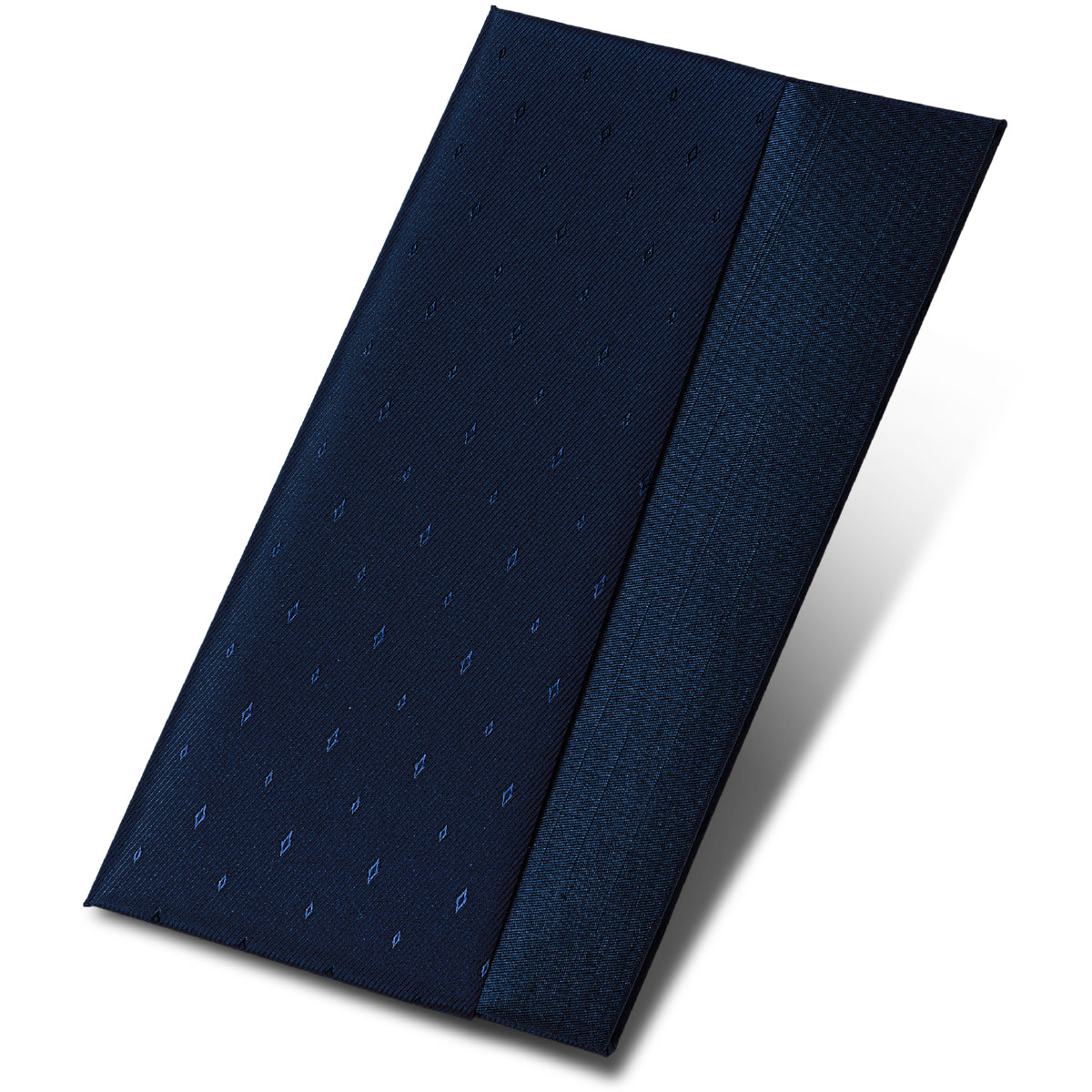 スマートふくさ 【京都老舗が制作】 慶弔両用 ちりめん 結婚式 お葬式 袱紗 祝儀袋 紫 冠婚葬祭マナーBOOK付 ダブル ドットネイビー