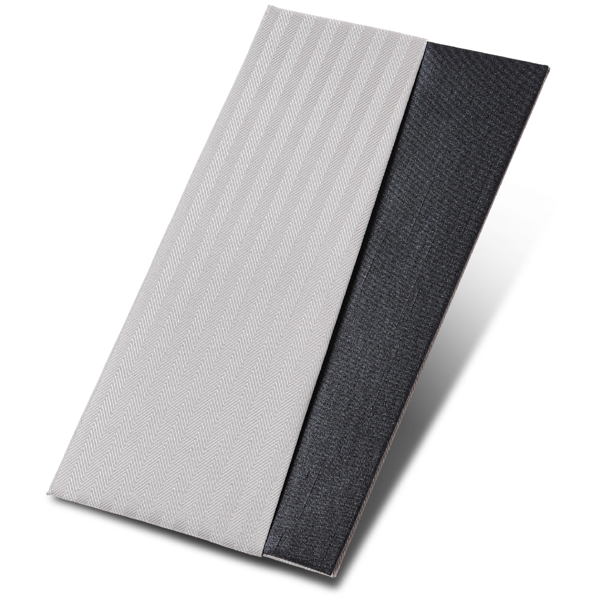 スマートふくさ 【京都老舗が制作】 慶弔両用 ちりめん 結婚式 お葬式 袱紗 祝儀袋 紫 冠婚葬祭マナーBOOK付 ダブル ストライプグレー