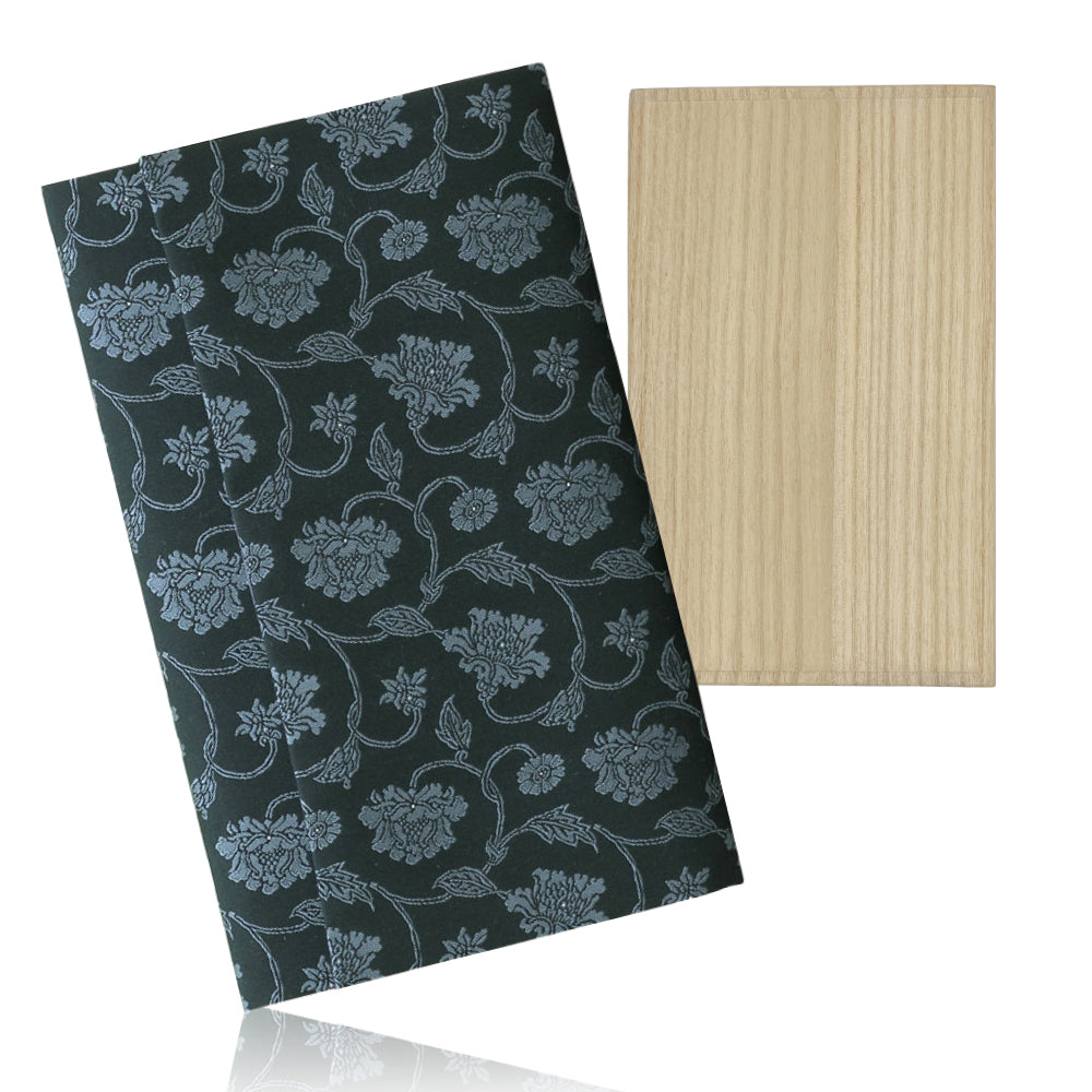 ふくさ 【西陣織 葬祭プロ推奨品】 正絹 結婚式 袱紗 祝儀袋 マナーBOOK付 桐箱入 男性 女性 牡丹唐草